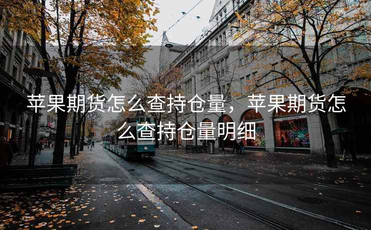 苹果期货怎么查持仓量，苹果期货怎么查持仓量明细  第1张