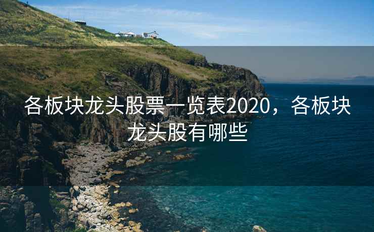 各板块龙头股票一览表2020，各板块龙头股有哪些