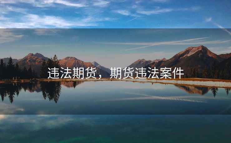 违法期货,期货违法案件