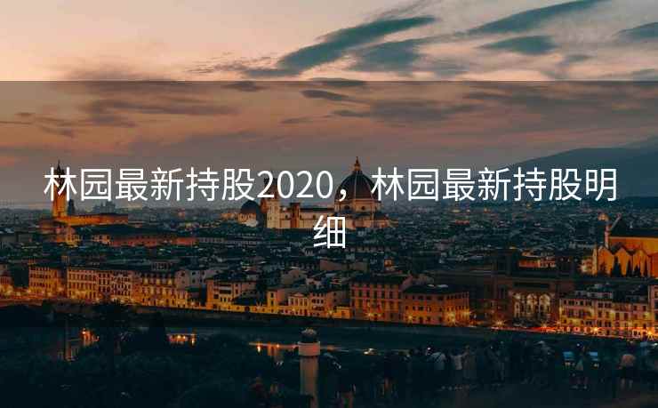 林园最新持股2020，林园最新持股明细