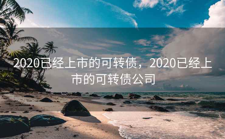 2020已经上市的可转债,2020已经上市的可转债公司