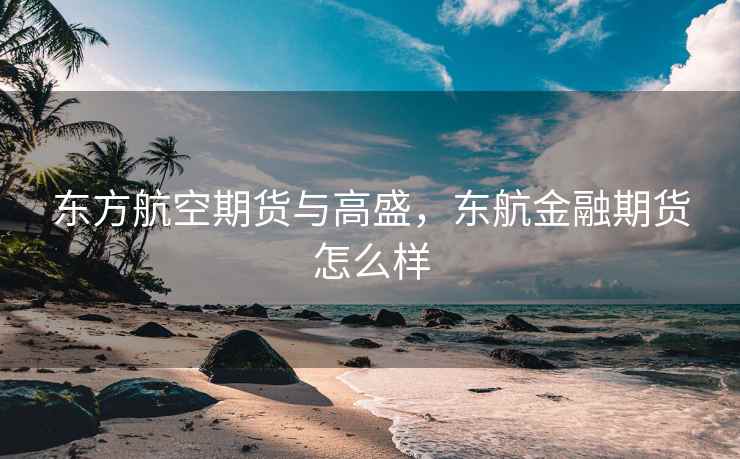 东方航空期货与高盛,东航金融期货怎么样